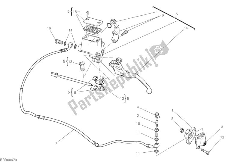 Alle onderdelen voor de Koppeling Controle van de Ducati Scrambler Desert Sled Thailand USA 803 2020